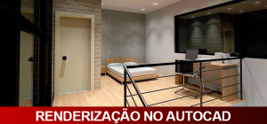 renderização-autocad