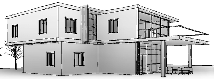 Criar Efeito Croqui - Revit 13 criar-efeito-croqui