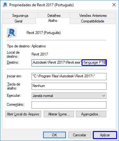 Mudar o idioma do Revit sem reinstalar 7 mudar-idioma-do-revit