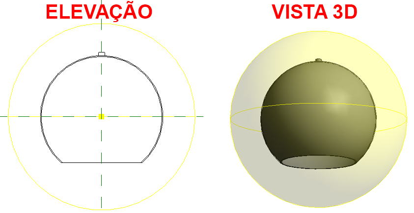 Modelagem básica - revolver - Revit 28 modelagem-básica-revolver