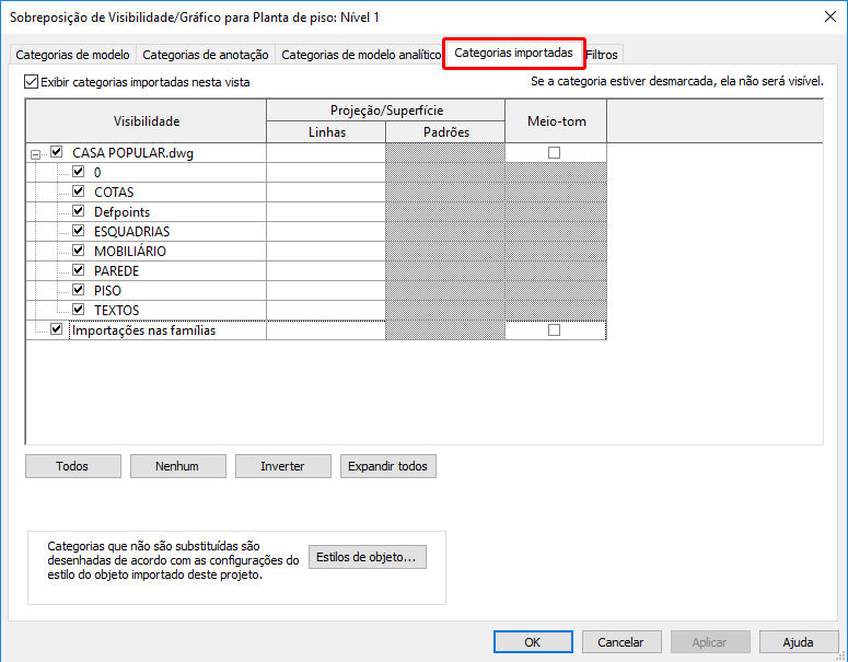 Gerenciar camadas da importação DWG 11 gerenciar-camadas-importação-DWG