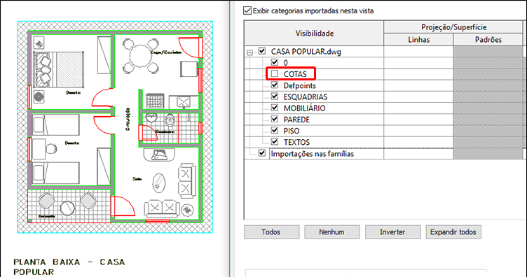 Gerenciar camadas da importação DWG 13 gerenciar-camadas-importação-DWG