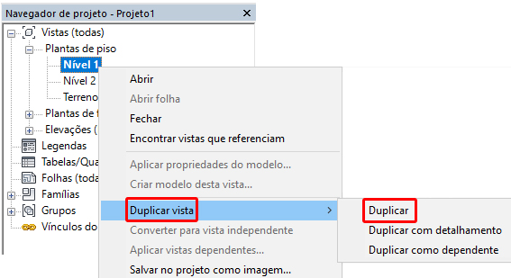 Duplicar vistas no Revit 6 duplicar-vista