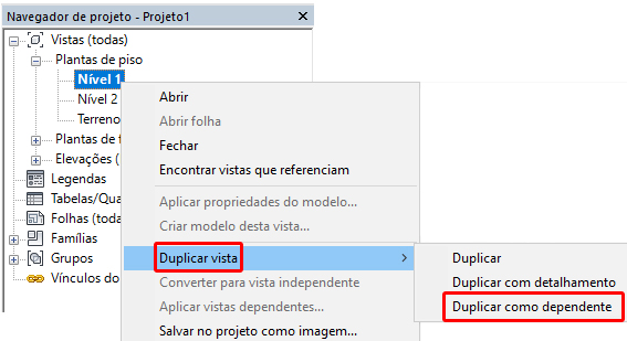 Duplicar vistas no Revit 14 duplicar-vista