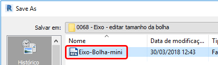 Eixo bolha - personalizar família 44 eixo-editar-tamanho-da-bolha