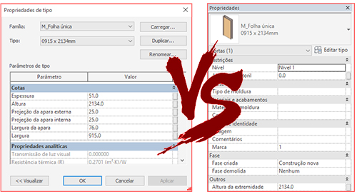 Revit - Família, Tipo e Instância 2 família-tipo-instância