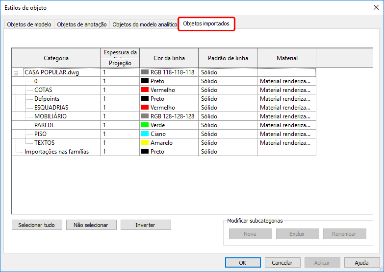 Peso gráfico e espessura de linha - Revit 26 peso-gráfico-e-espessura-de-linha