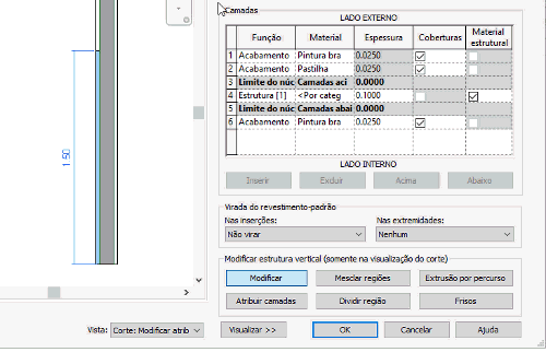 Múltiplos materiais por camada - Revit 26 parede-dois-materiais-na-mesma-face