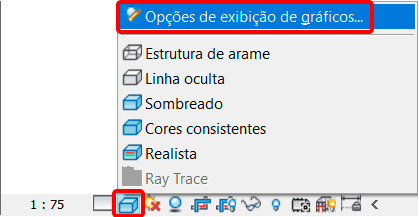 Opções de exibição de gráficos 2 modelos-de-vista