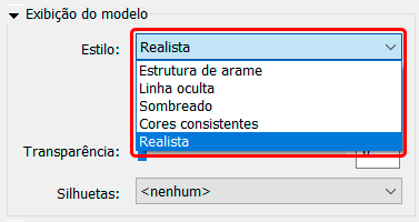 Opções de exibição de gráficos 5 modelos-de-vista