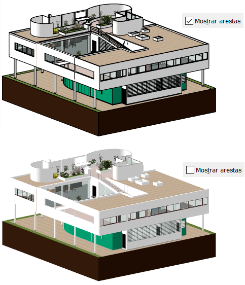 Opções de exibição de gráficos 7 modelos-de-vista