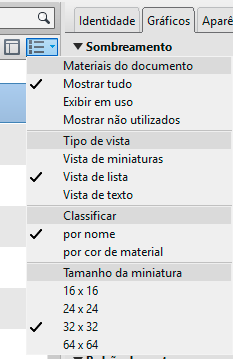 Expandir navegador de materiais - Revit 11 expandir-janela-de-materiais
