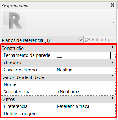 Plano de referência - revit 20 plano de referência 20