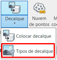 Criar decalque - Revit 4 decalque