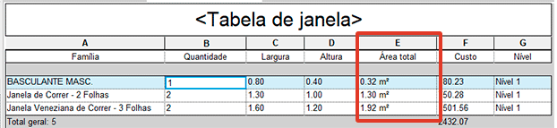 Formatação de tabelas - Revit 18 formatação-de-tabelas