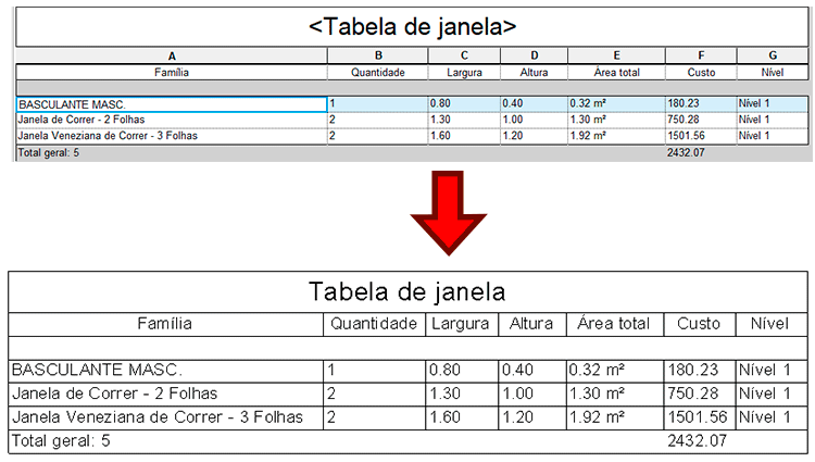 Formatação de tabelas - Revit 28 formatação-de-tabelas