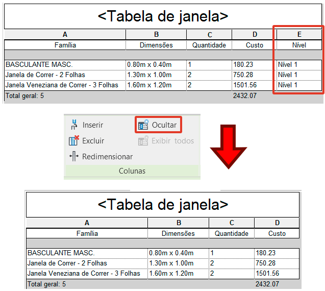 Formatação de tabelas - Revit 29 formatação-de-tabelas