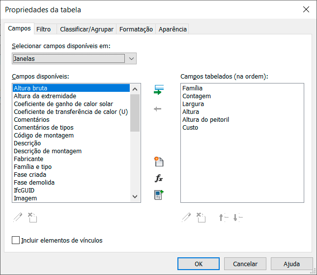 Formatação de tabelas - Revit 3 formatação-de-tabelas