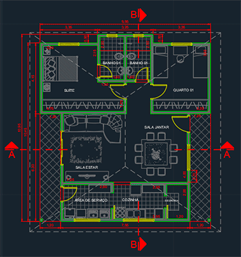 AutoCAD 2022 chegou! 8 planta casa