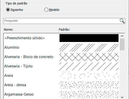 Hachuras Revit - Desenho x Modelo 4 hachuras-desenho
