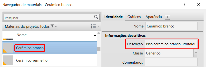Identificadores (TAGS) no Revit 66 identificadores