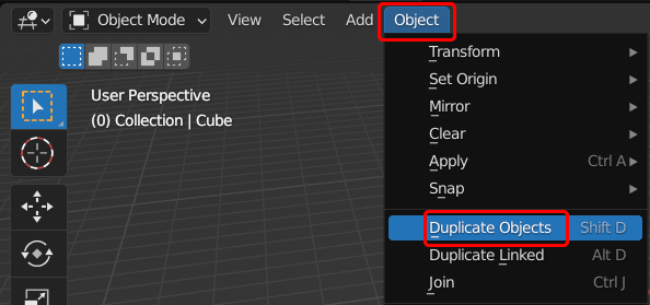 Duplicar objetos no Blender 2 duplicar-objetos