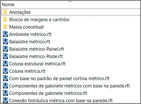 Template de famílias no Revit 5 templates-de-famílias