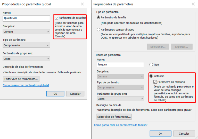 O que são parâmetros no Revit - Qualificad