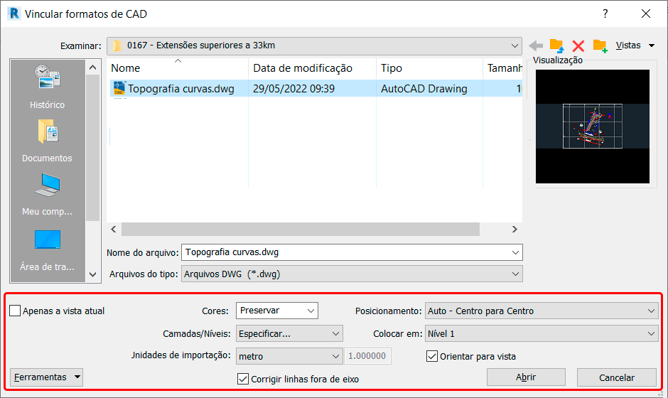 Coordenadas no Revit x Arquivos topográficos do AutoCAD 39 extensões-superiores