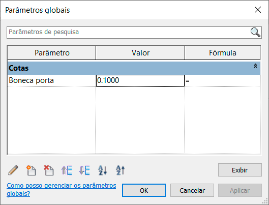 Parâmetros globais - Revit 17 parâmetros-globais