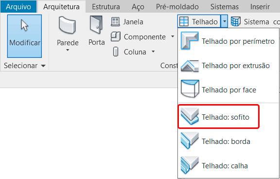 Telhado no Revit - Sofito 10 sofito-borda-calha