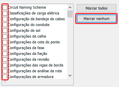 Transferir padrões de projeto - Revit 9 transferir-normas