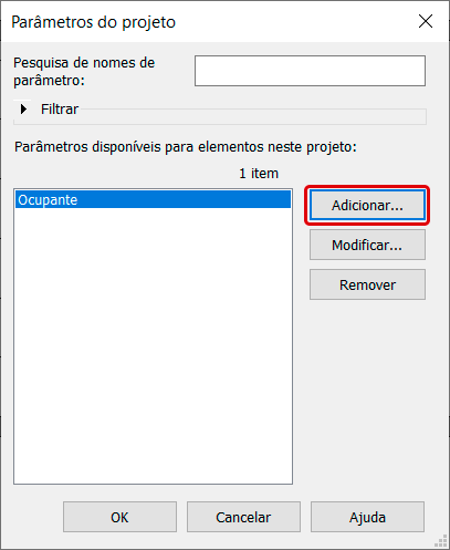 Identificador com pé-direito no Revit 13 identificador