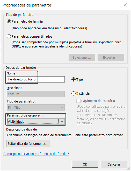 Identificador com pé-direito no Revit 38 identificador