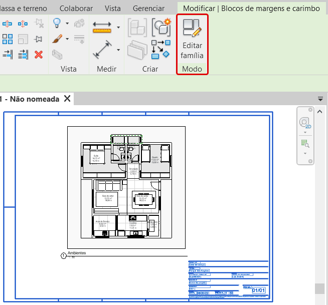 Folha com Tabela de revisão - Revit 4 nuvem-de-revisão