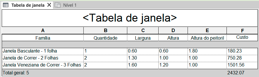 Exportar tabelas - Revit x Excel 2 exportar-tabelas-revit