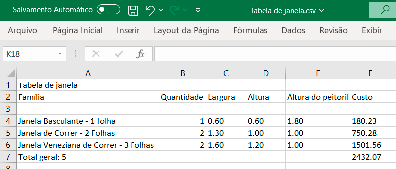 Exportar tabelas - Revit x Excel 19 exportar-tabelas-revit