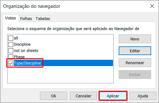 Navegador de projeto personalizado- Revit 13 navegador-de-projeto