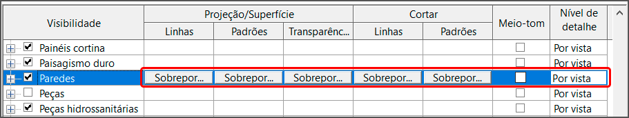 Visibilidade e sobreposição de gráficos no Revit 8 filtros-graficos