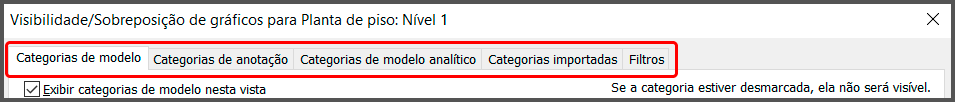 Visibilidade e sobreposição de gráficos no Revit 10 filtros-graficos