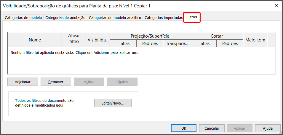 Filtros gráficos no Revit 9 filtros-gráficos