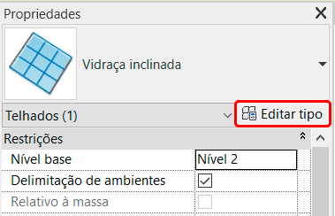 Vidraça inclinada - Revit 16 vidraça-inclinada