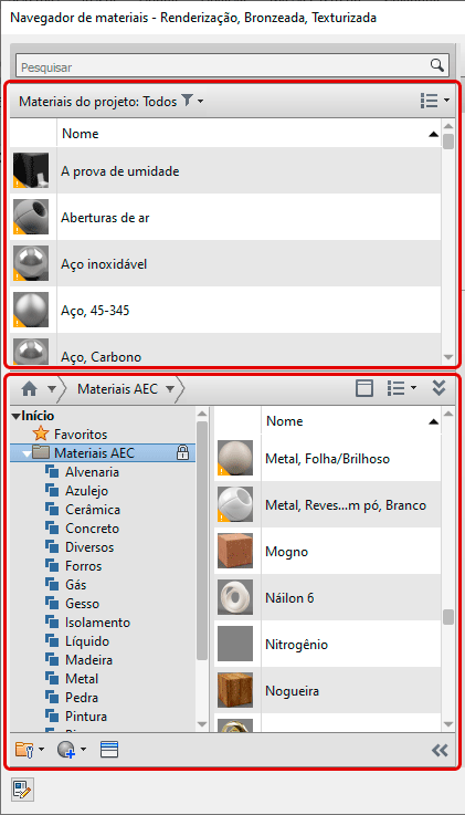 Materiais de baixa e alta resolução - Revit 8 materiais-e-texturas