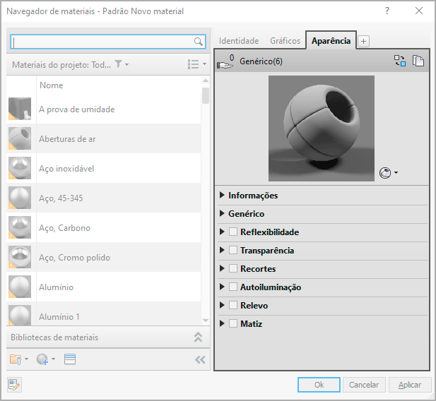 Materiais de baixa e alta resolução - Revit 16 materiais-e-texturas