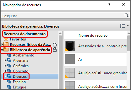 Materiais de baixa e alta resolução - Revit 19 materiais-e-texturas