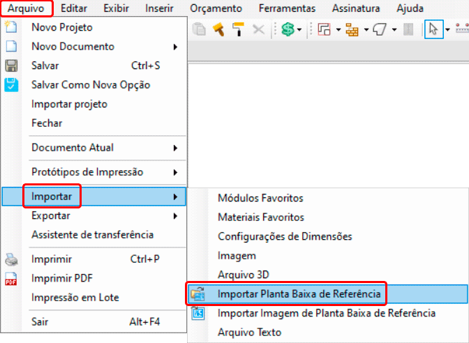 Importar planta CAD no Promob 12 importar-planta-cad