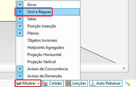 Réguas no Promob 4 réguas