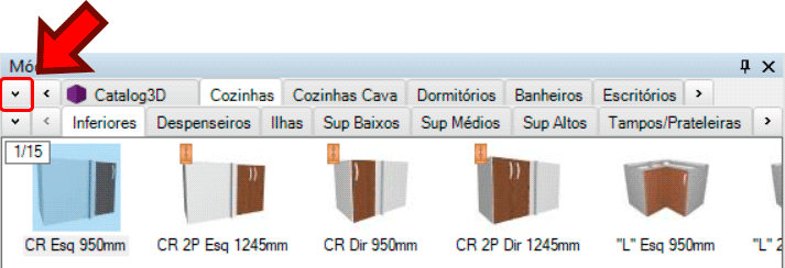 Inserir módulos no Promob 6 inserir-módulos