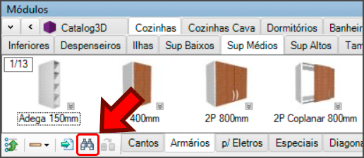 Inserir módulos no Promob 11 inserir-módulos