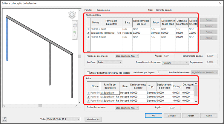 Corrimão de parede - Revit 14 corrimão-de-parede
